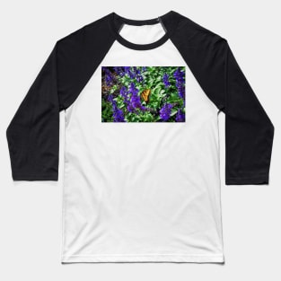 Monarch Butterfly Among The Lavender Baseball T-Shirt
